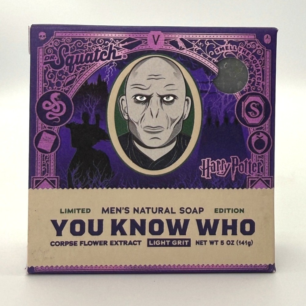 Dr. Squatch x Harry Potter Limited Edition "You Know Who" Voldemort Soap Bar 5oz